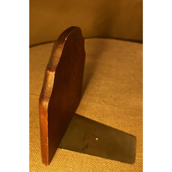 Book End Vintage Carved Owl on a Limb Stained Wood-Single Book End - Picture 5 of 8